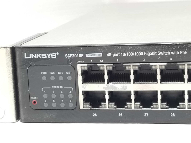 Linksys SGE2010P 48-port 10/100/1000 Gigabit Switch with PoE _