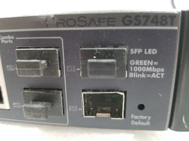 Netgear ProSafe 48 Port Gigabit Smart Switch GS748T ~