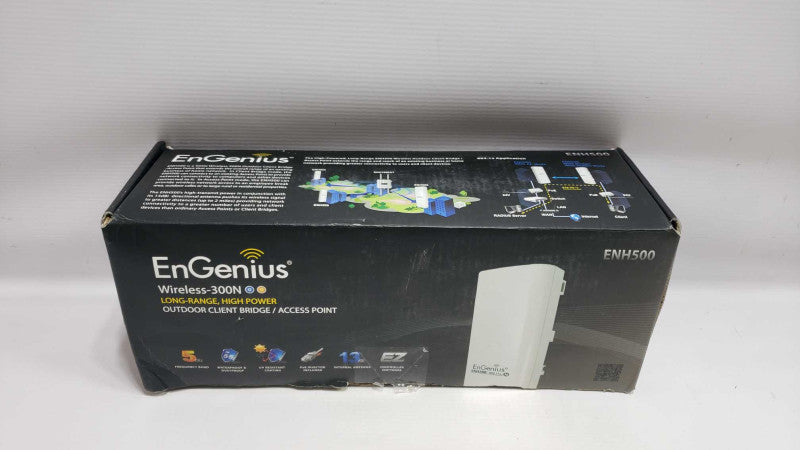 EnGenius ENH500 5GHz Wireless Access Point/Bridge Outdoor  Weatherproof [