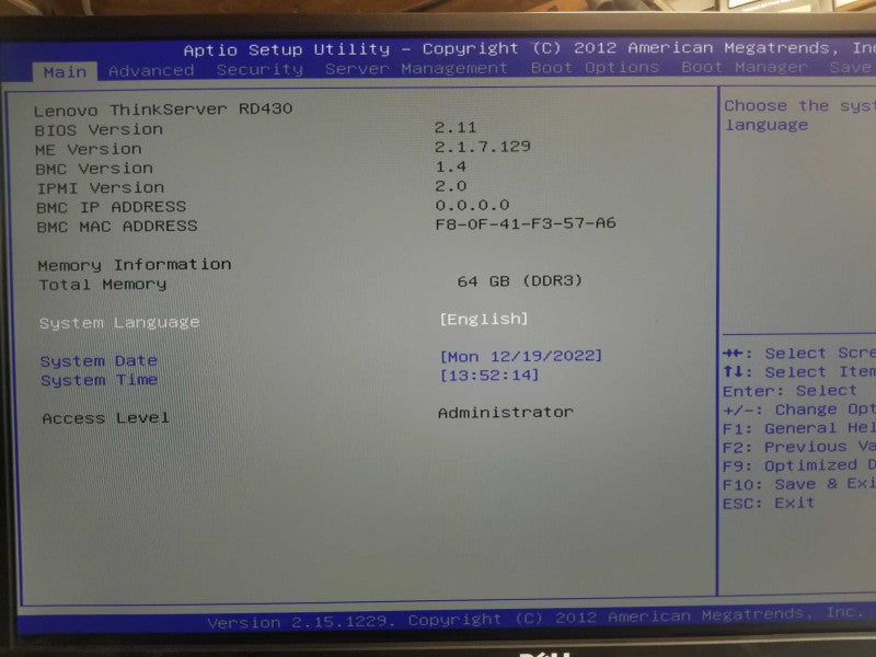 Lenovo Thinkserver RD430 Xeon E5-2420 1.90ghz 64gb ram No Raid 2xPSU 3.5\\" _