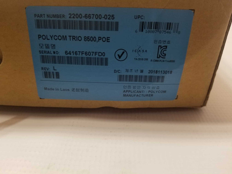 Polycom RealPresence Trio 8500 2x MICs Conference Phone _ Factory reset _