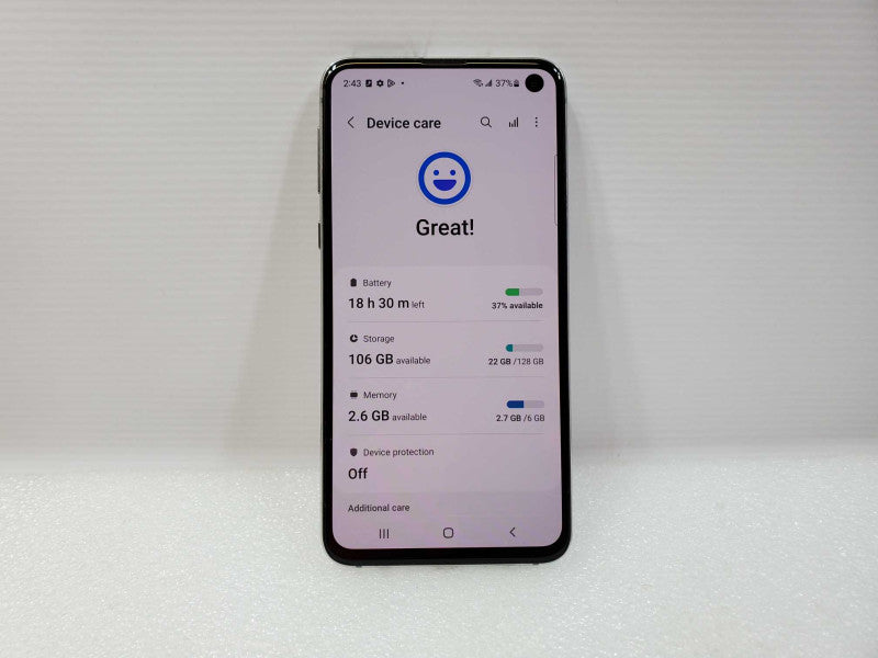 Samsung Galaxy S10e - 5.8\\" - 128 GB - White - SM-G970W  [Unlocked] (