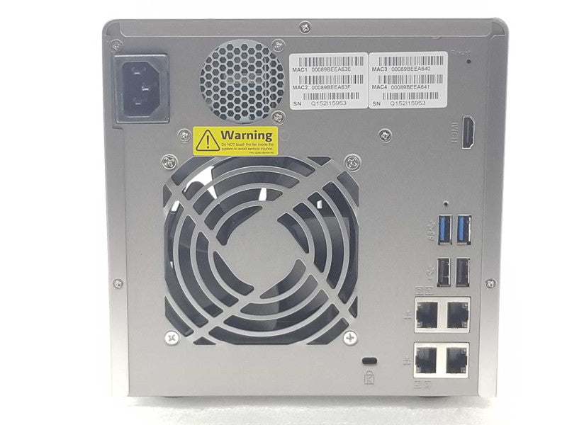 QNAP TS-453 Pro NAS 4 Bay with 2x 2TB HDDs, HDMI, Factory reset _