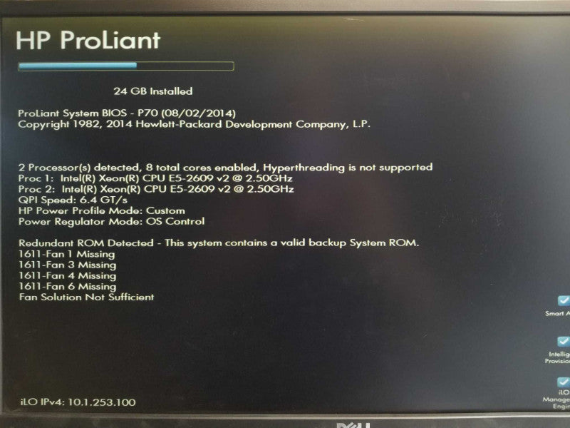 HP DL380p G8, 2x Xeon E5-2609 2.5GHz, 24GB, 2x PSU, P420i, 8x 2.5\\" Read  _