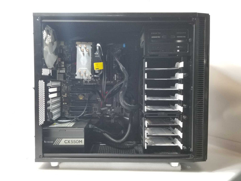 Custom/MSI Tower PC i5-6600k 3.5GHz 8GB DDR4, 8x HDD caddies _