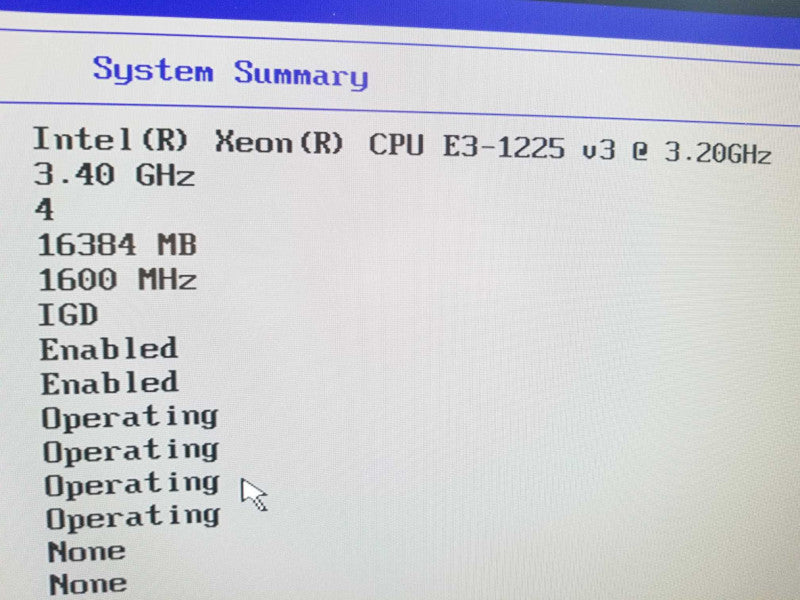 Lenovo ThinkServer TS140, Xeon E3-1225v3 3.2GHz QC/16GB, Quadro 600, No HDDs ~