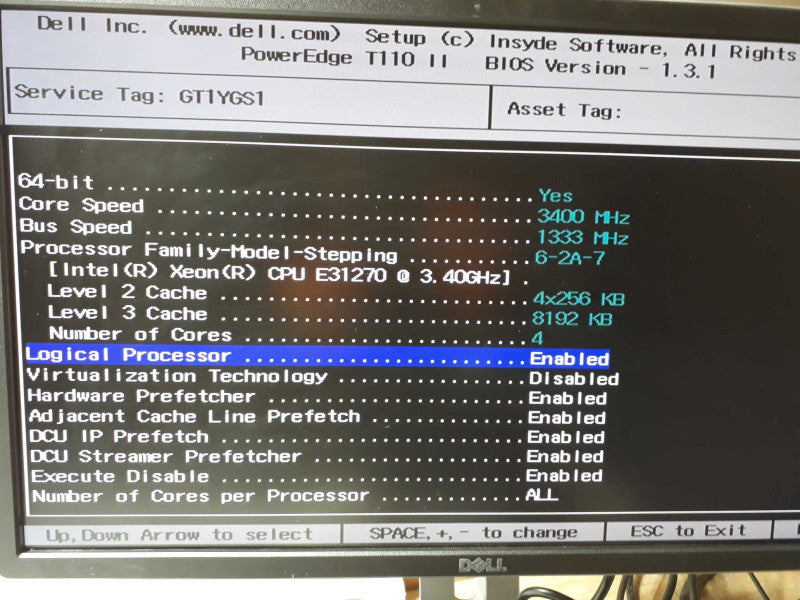 Dell PowerEdge T110 II Xeon E31270 @ 3.4GHz 4GB DDR3