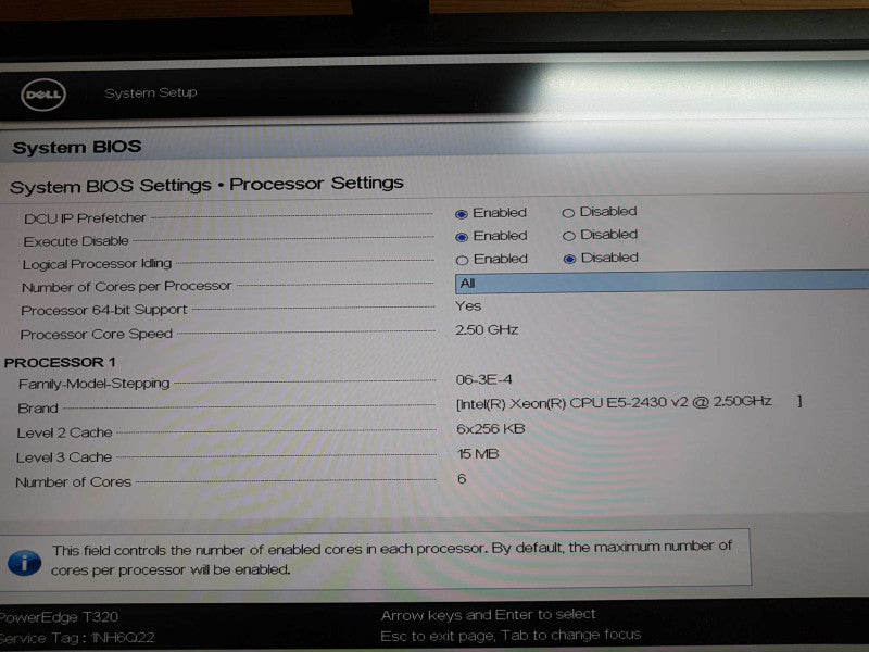 Dell Poweredge T310 Xeon E5-2430 V2 @ 2.50ghz / 16gb ram / READ #