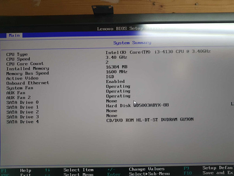 Lenovo RS140 i3-4130 @ 3.40ghz / 16gb ram / read #