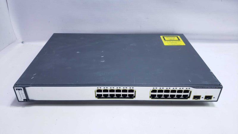 Cisco WS-C3750-24PS-S 24 Port PoE Switch READ [
