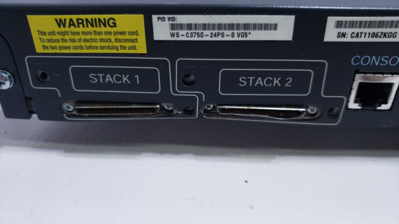 Cisco WS-C3750-24PS-S 24 Port PoE Switch READ [