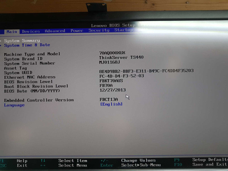 Lenovo TS440 Xeon E3-1225 V3 @ 3.20ghz / 8gb ram / 9240-8i raid controller #