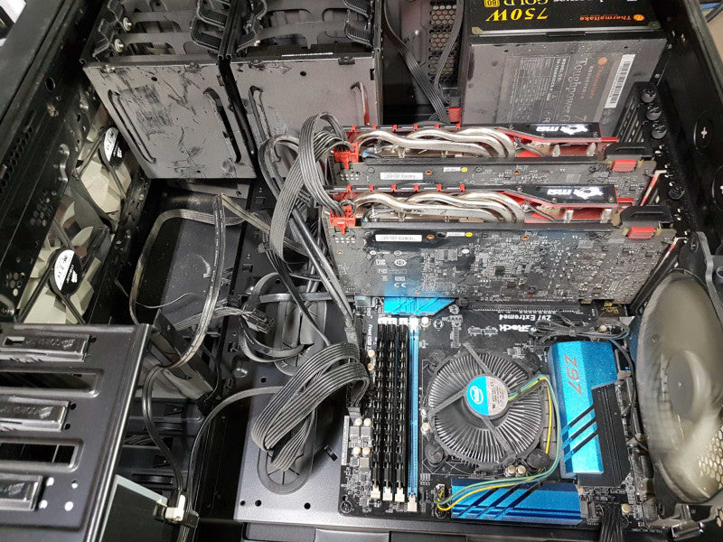 gaming pc i7-4790 @ 3.60ghz / Z97 Xtreme / 12gb ram / SLI GTX 960 / 750w psu #