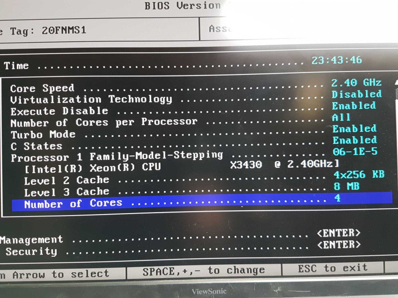 Dell POWEREDGE E10s Xeon X3430 2.40ghz 4gb No HDD #