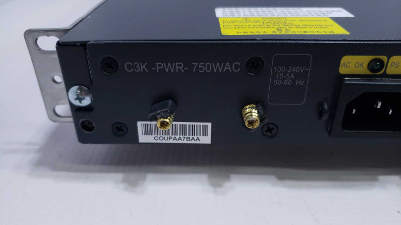 Cisco PWR-RPS2300 Redundant Power System w/ 2xC3K-PWR-750WAC & Rack Ears READ [