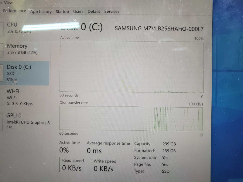 Lenovo ThinkPad X1 Tablet Gen 3 Core i5-8350U 1.7GHz 8GB 256GB SSD