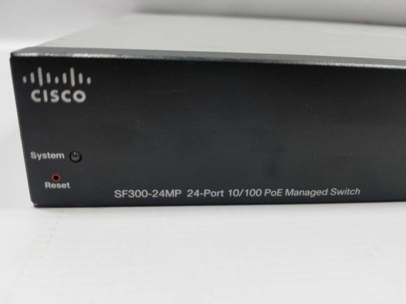 Cisco 24-Port 10/100 PoE & 2-Port SFP Managed Network Switch SF300-24MP, QTY ~