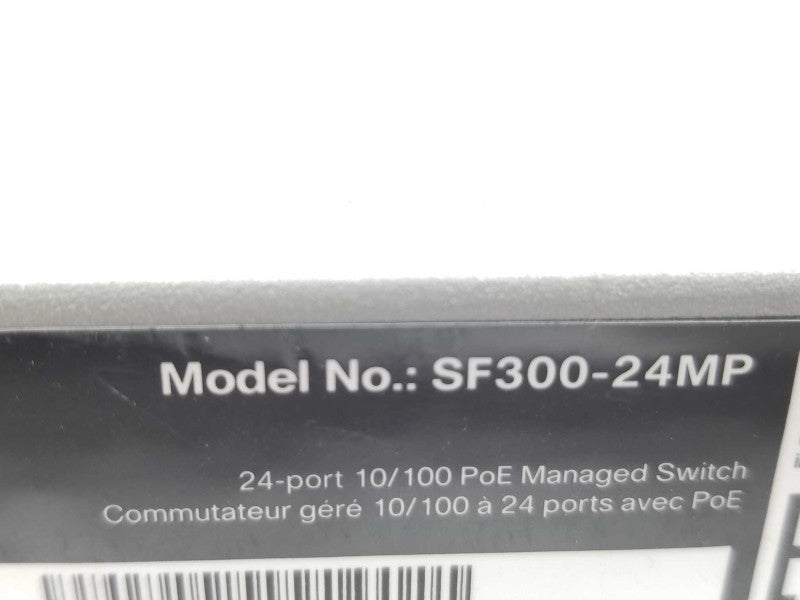 Cisco 24-Port 10/100 PoE & 2-Port SFP Managed Network Switch SF300-24MP, QTY ~