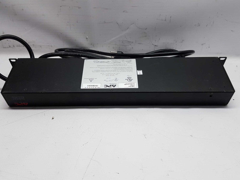APC AP7900B 120V/12A Switched Rack Power Distribution Unit 8-Outlet #