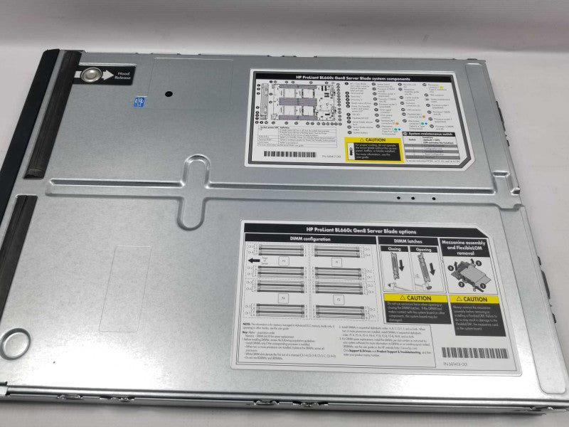 HP ProLiant BL660c Gen8 server, 4x E5-4640 2.4GHz/ 64GB DDR3 ECC, No HDDs, QTY ~