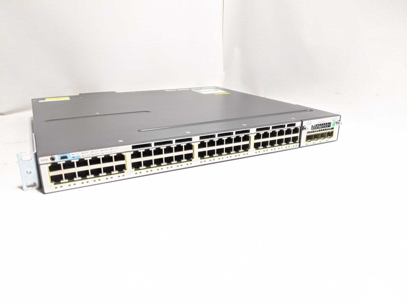Cisco WS-C3750X-48PF-S V04 48-Port PoE Gigabit Switch 1x C3KX-NM-1G W/O PSU