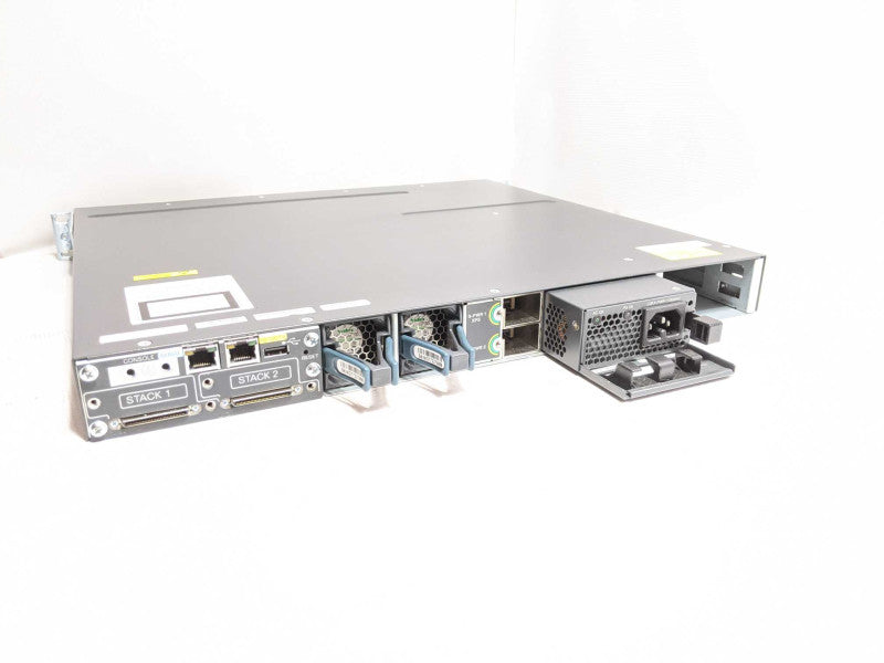 Cisco WS-C3750X-48PF-S V04 48-Port PoE Gigabit Switch 1x C3KX-NM-1G 1x PSU