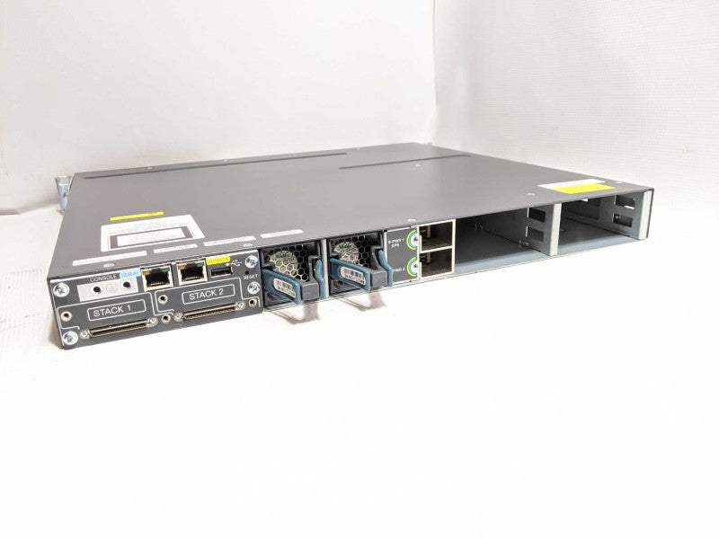 Cisco WS-C3750X-48PF-S V04 48-Port PoE Gigabit Switch 1x C3KX-NM-1G W/O PSU