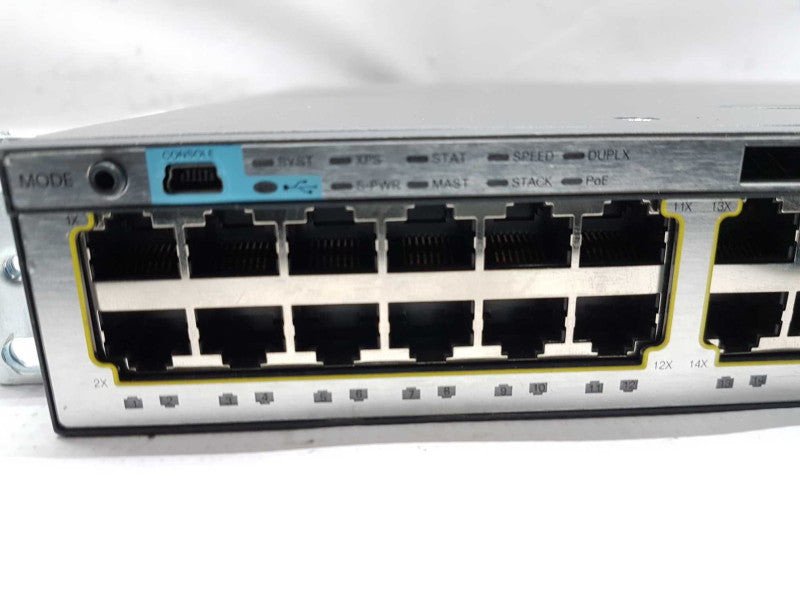 Cisco WS-C3750X-48PF-S Catalyst 3750X 48 Port Base Switch / FACT RESET # #