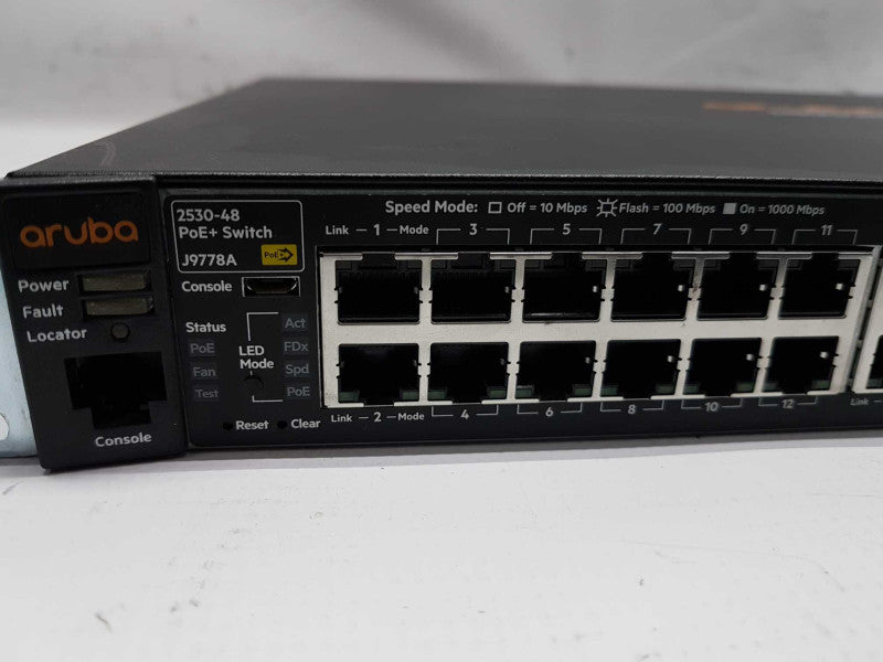 HP 2530-48 Procurve 48-Port PoE+ Switch J9778A / FACTORY RESET #