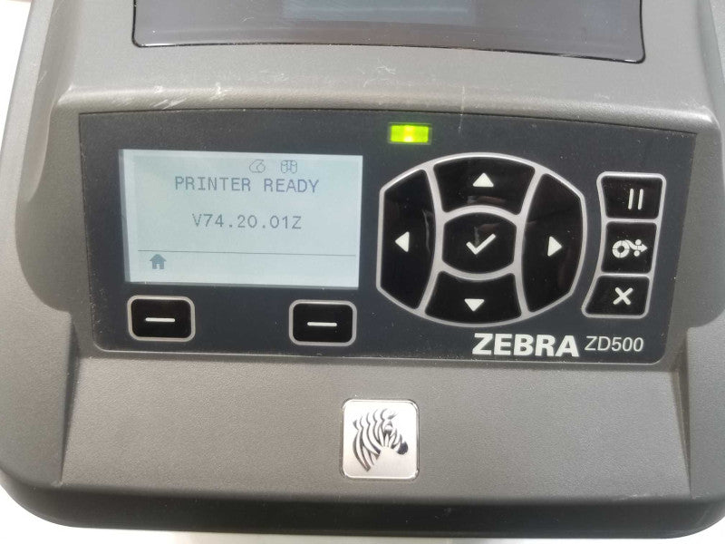 Zebra ZD500 300DPI Thermal Direct Transfer Label Printer RJ45/USB/RFID, AS-IS  ~