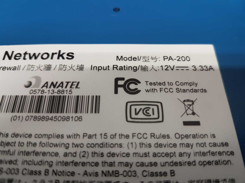 Palo Alto Networks PA-200 Firewall / Factory Reset #