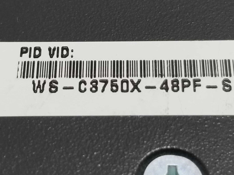 Cisco WS-C3750X-48PF-S Stack 48 10/100/1000 PoE Plus IP Base w/ C3KX-NM-1G QTY ~