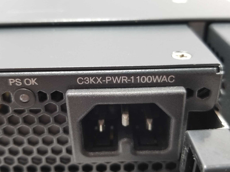 Cisco WS-C3750X-48PF-S Stack 48 10/100/1000 PoE Plus IP Base w/ C3KX-NM-1G QTY ~