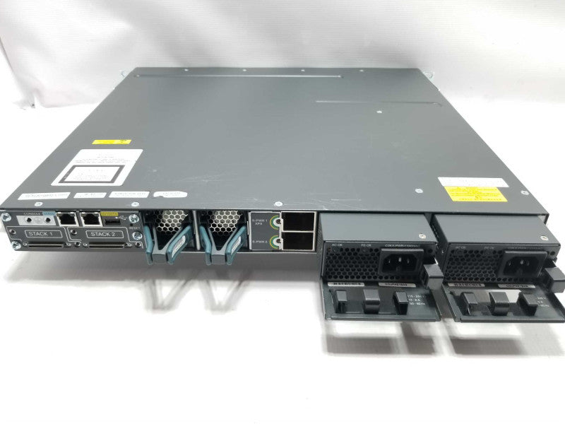 Cisco WS-C3750X-48PF-S Stack 48 10/100/1000 PoE Plus IP Base w/ C3KX-NM-1G QTY ~