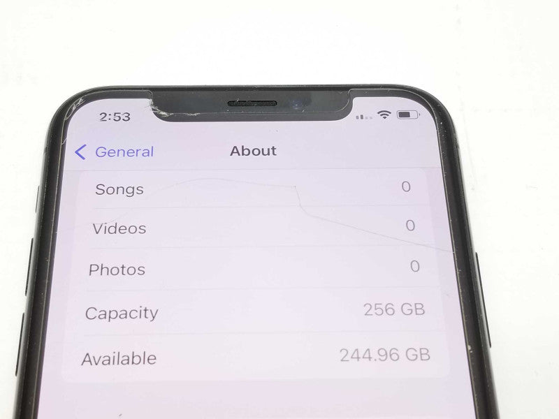 Apple iPhone XS 256GB Unlocked, Factory reset