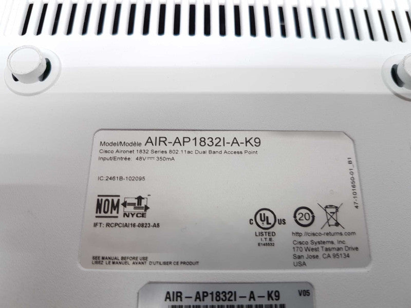 Cisco AIR-AP1832I-A-K9 Access Point AC Dual band 48V PoE  #