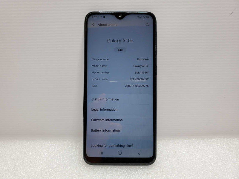 Samsung Galaxy A10e - 32 GB - Black [Unlocked] (