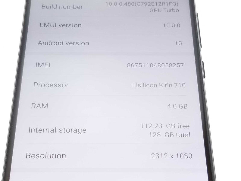 Huawei P30 lite 128GB, 4GB RAM, Hisilicon kirin 710 CPU, Unlocked, Read