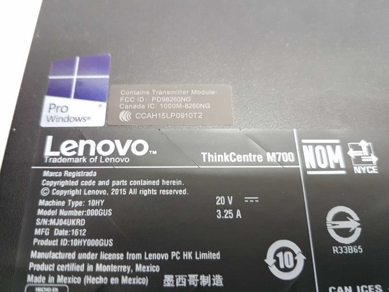 Lenovo M700 thinclient i5-6400T @ 2.20ghz / 8gb ram / read #