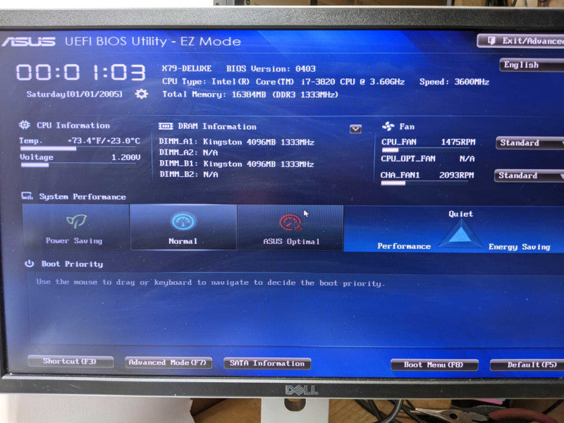 Custom Desktop i7-3820 @ 3.6GHz 16GB DDR3 MSi GT710 2GB GPU No HDD