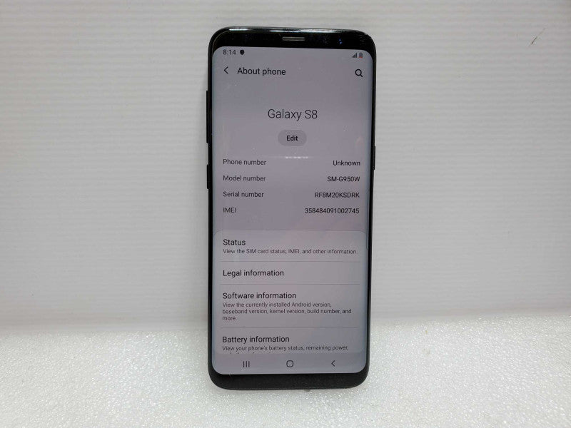 Samsung Galaxy S8 - 64 GB - Black [Unlocked] (