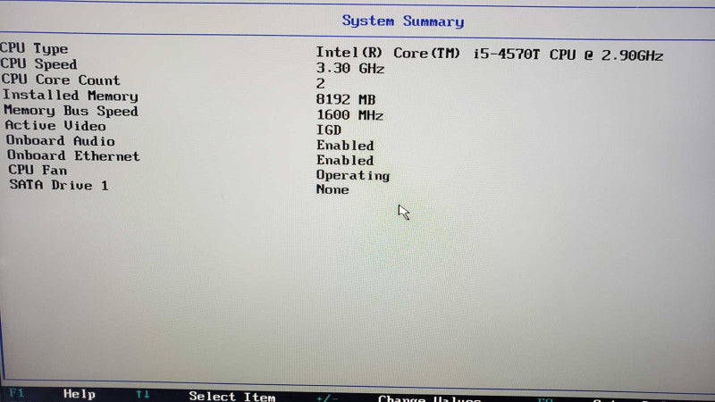 Lenovo ThinkCentre M73 Mini i5-4570T@2.9GHz CPU 4GB DDR3 No HDD [