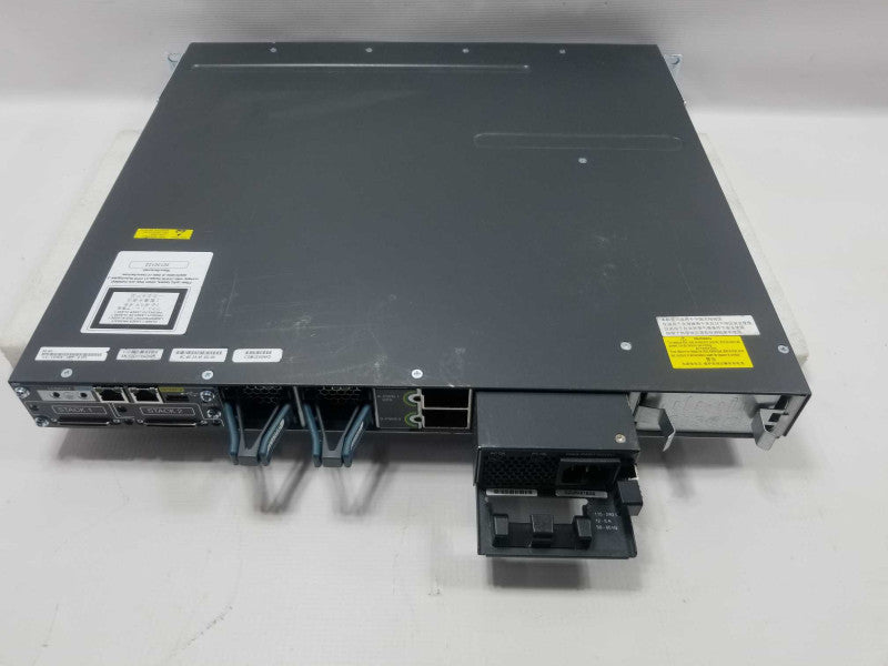 Cisco WS-C3750X-48PF-S Gigabit PoE Plus IP Base w/ C3KX-NM-1G, 1x PSU QTY ~