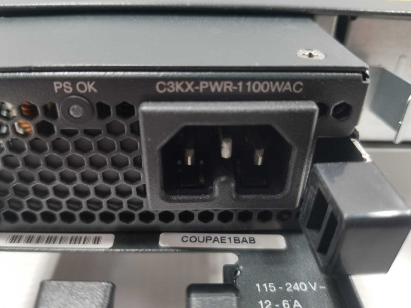 Cisco WS-C3750X-48PF-S Gigabit PoE Plus IP Base w/ C3KX-NM-1G, 1x PSU QTY ~