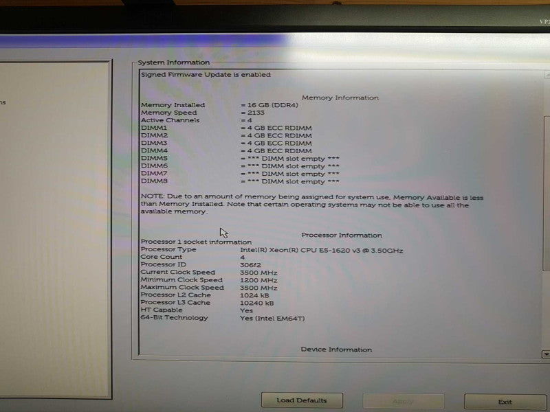 Dell Precision T5810 Xeon E5-1620 V3 @ 3.50ghz / 16gb ram / quadro K2200  #