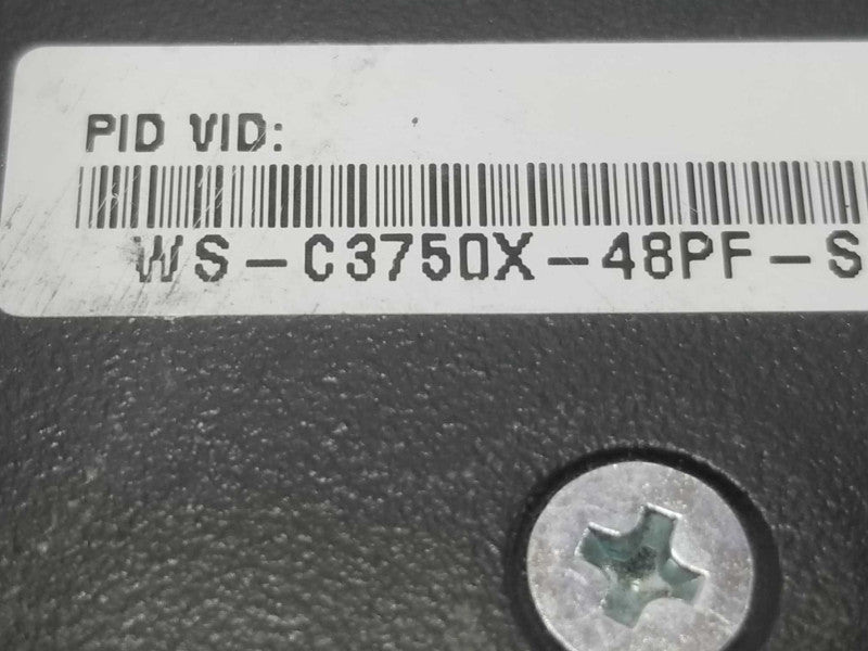 Cisco WS-C3750X-48PF-S Stack 48 Gigabit PoE Plus IP Base, 1x C3KX-PWR-1100-WAC ~