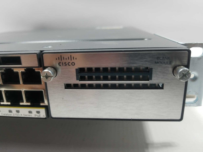 Cisco WS-C3750X-48PF-S Stack 48 Gigabit PoE Plus IP Base, 1x C3KX-PWR-1100-WAC ~