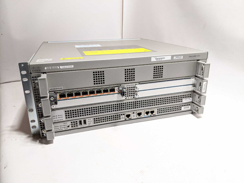 Cisco ASR1004 Aggregation Router with ASR Series ASR1000-SIP10 2x PSU