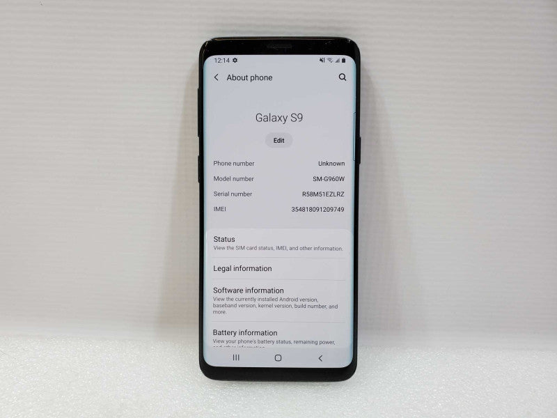 Samsung Galaxy S9 - 64 GB - Black [Unlocked] (