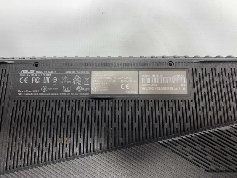 ASUS GL503V Gaming Laptop i7 7th gen FOR PARTS READ -